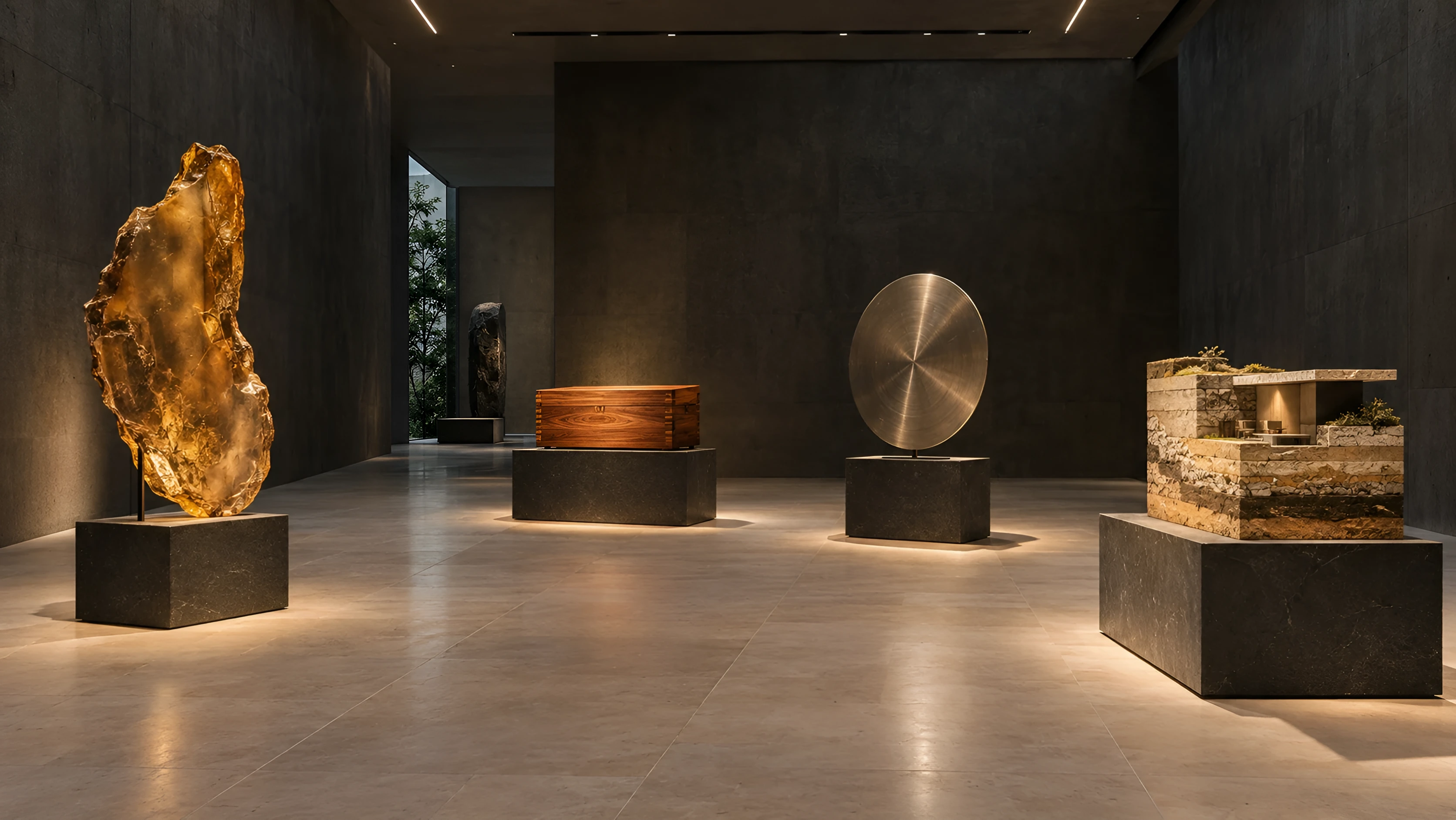 The four ARVJO exhibits in one open museum.